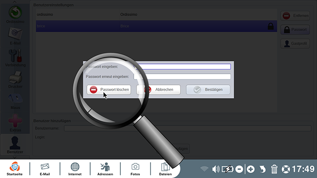 Passwort löschen 